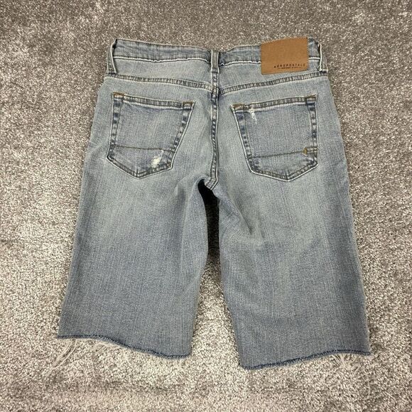 Aeropostale Cut Off Jorts Mens 27 (28x11) Denim Blue Shorts Outdoors Western - Picture 7 of 8